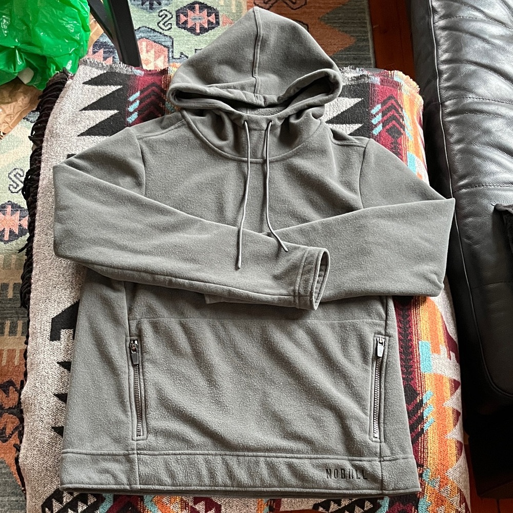NOBULL Gray Polar Fleece Hoodie -sz S